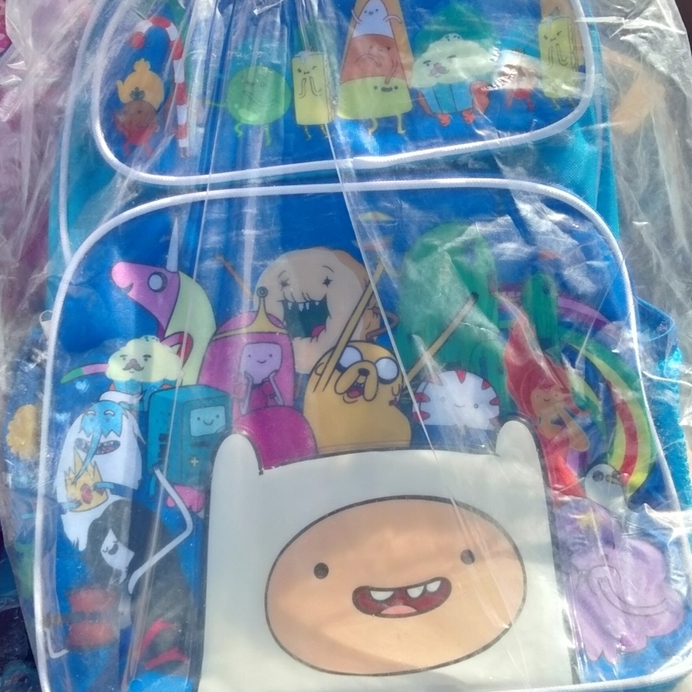 Adventure Time Multicolor Character Rolling Backpack - Picture 3 of 3